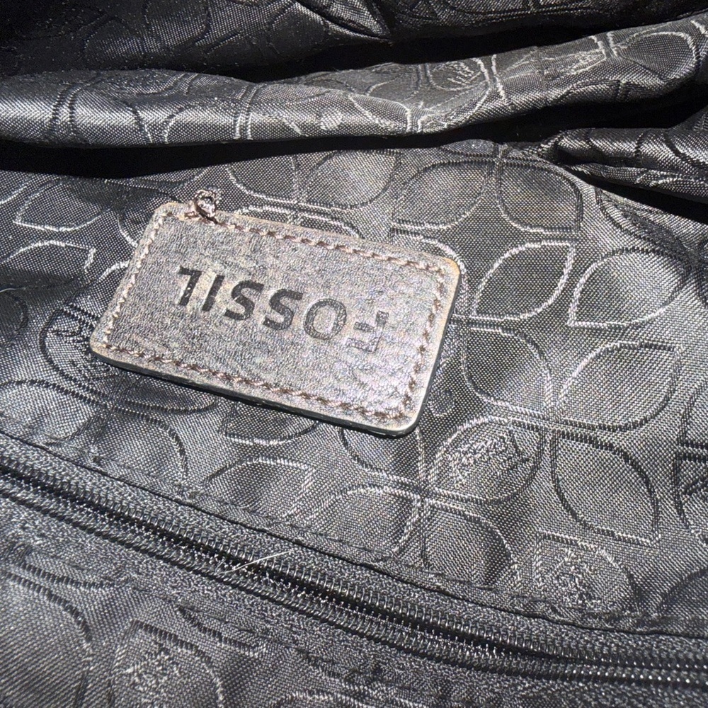 Vintage Elegant Black Leather Shoulder Bag - Picture 6 of 12
